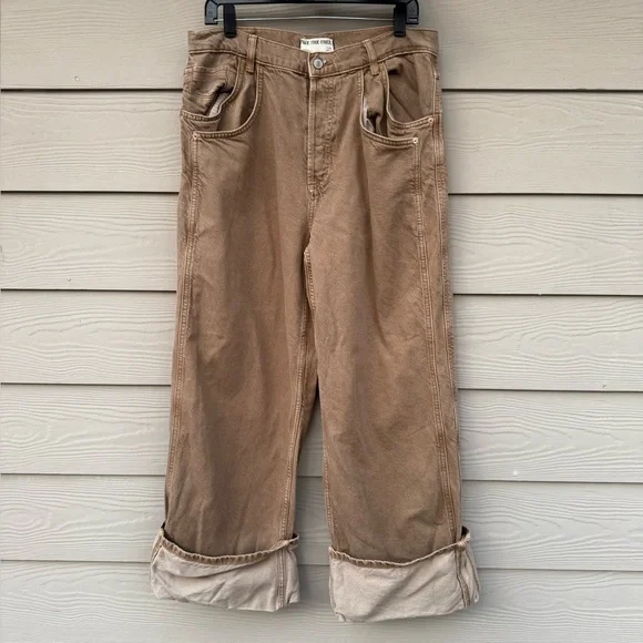 We the Free Final Countdown Cuffed Low Rise Jeans TUMBLEWEED 29 - Picture 6 of 16